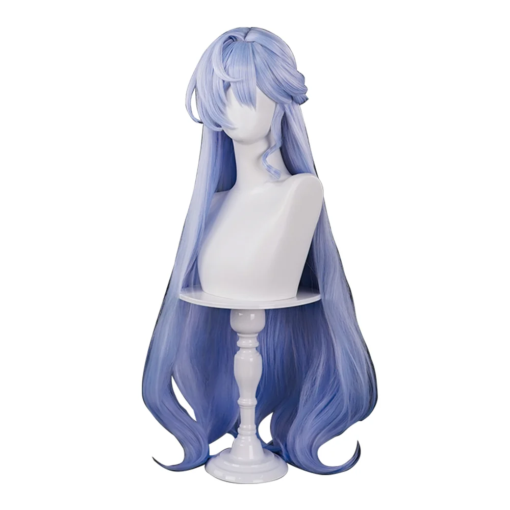 DokiDoki Game Honkai: Star Rail Cosplay Robin Wig Long Curly Purple Hair - Image 7
