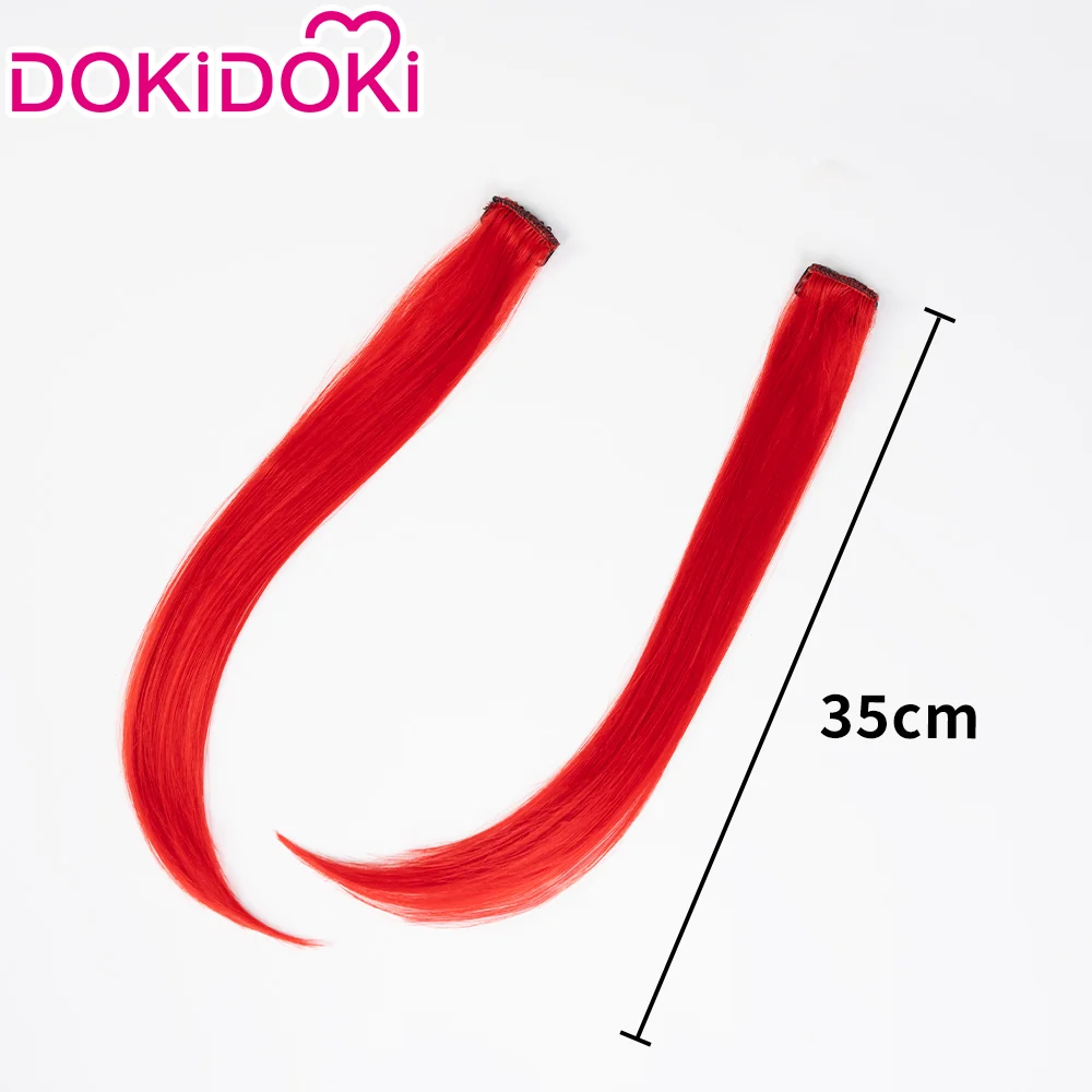DokiDoki Game Honkai: Star Rail Cosplay Tribios Cosplay Wig Short Red Straight Wig - Image 23