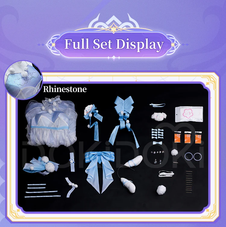 DokiDoki-SR Game Honor of Kings Cosplay Yao Costume HOK Blue Dream - Image 10