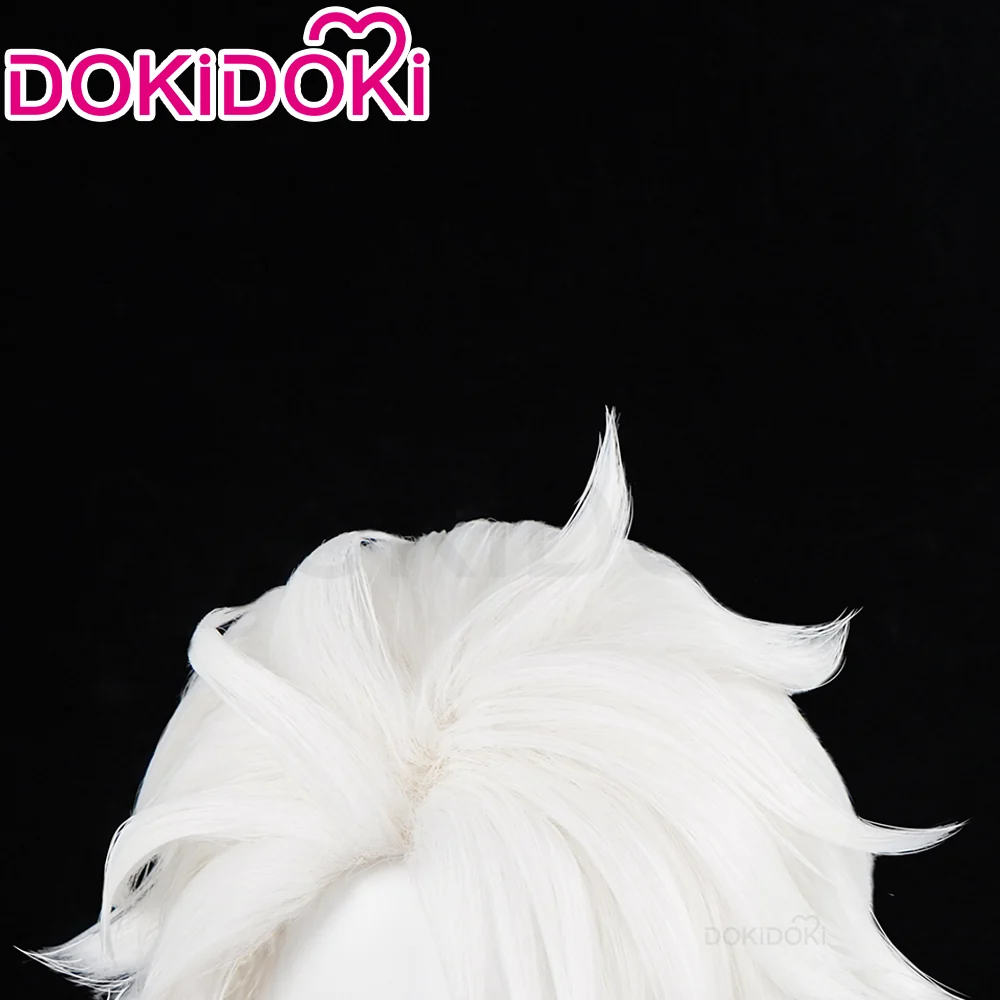 【Ready For Ship】DokiDoki Game Identity V Hidden Truth - Pure White Prophet Cosplay Seer Eli Clark Wig Short White Hair idv - Image 4