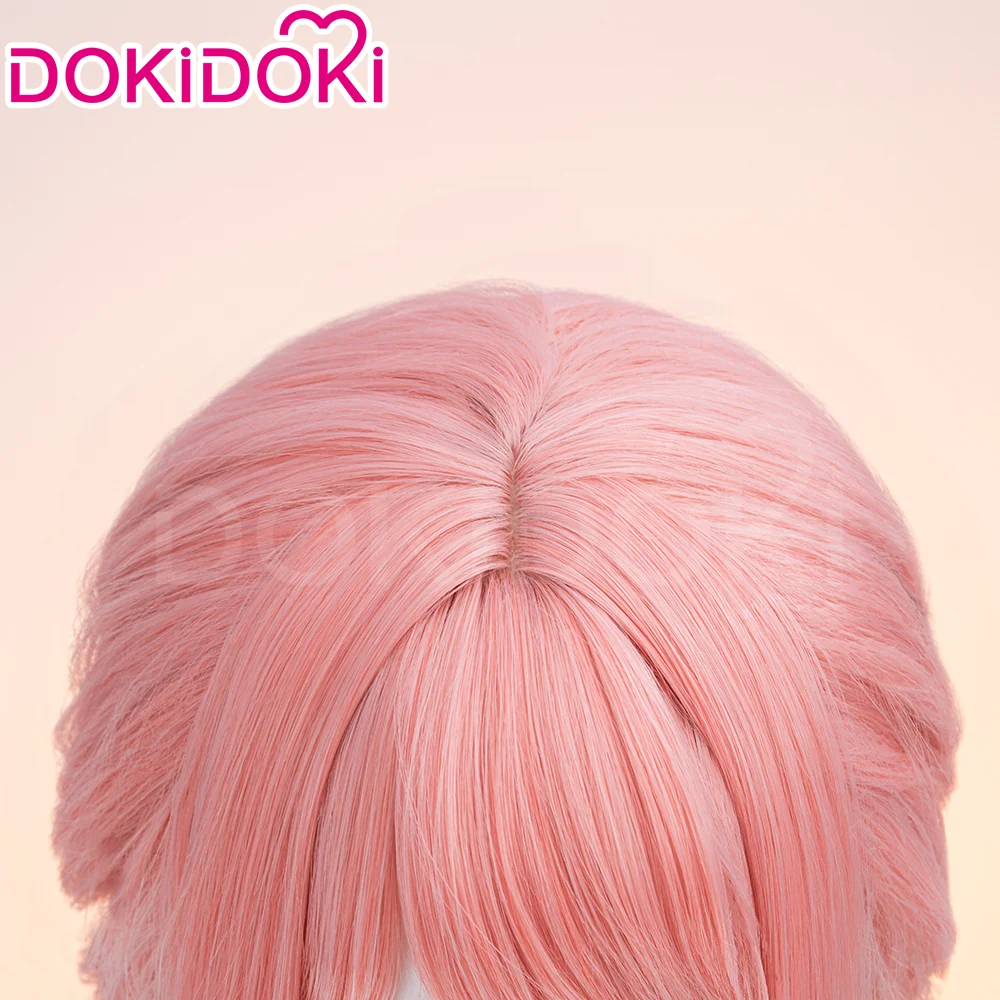 【Ready For Ship】DokiDoki Game Infinity Nikki Cosplay Nikki Wig Long Curly Pink Silver Hair Double Ponytail Floral Memory / Distant Memory / Breezy Tea Time - Image 6