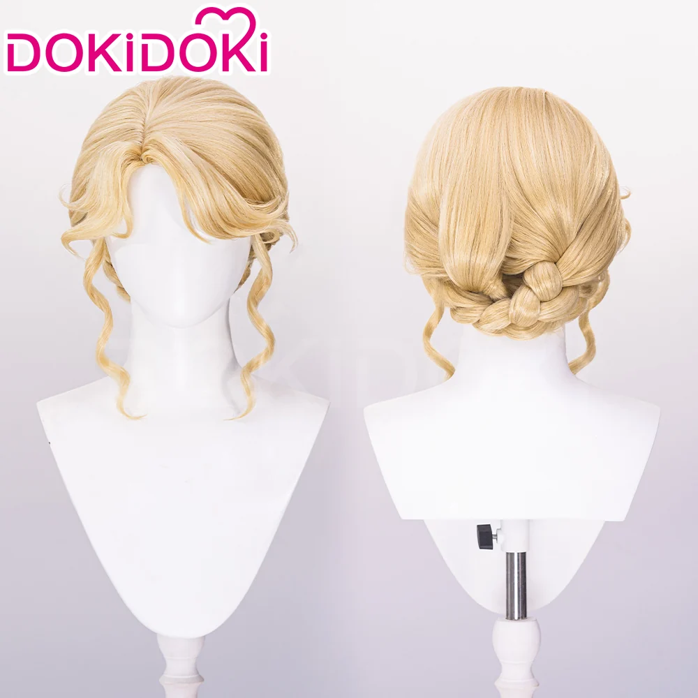 【Ready For Ship】DokiDoki Game Infinity Nikki Cosplay Nikki Wig Long Curly Pink Silver Hair Double Ponytail Floral Memory / Distant Memory / Breezy Tea Time - Image 8