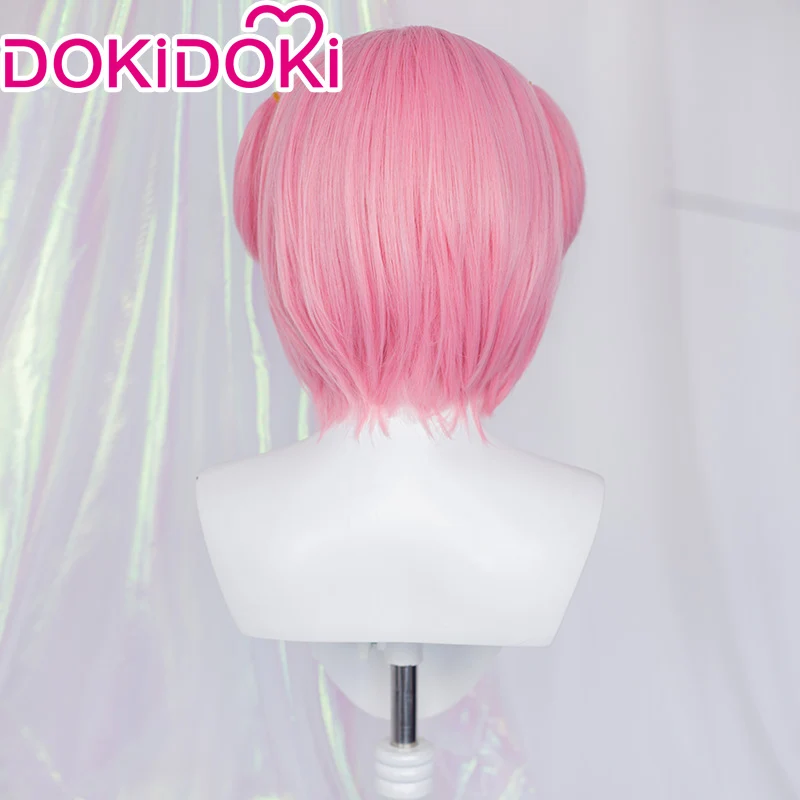 【Ready For Ship】DokiDoki GAME Literature Club Cosplay Natsuki Wig / Hairclip Short Pink Wig DDLC - Image 4
