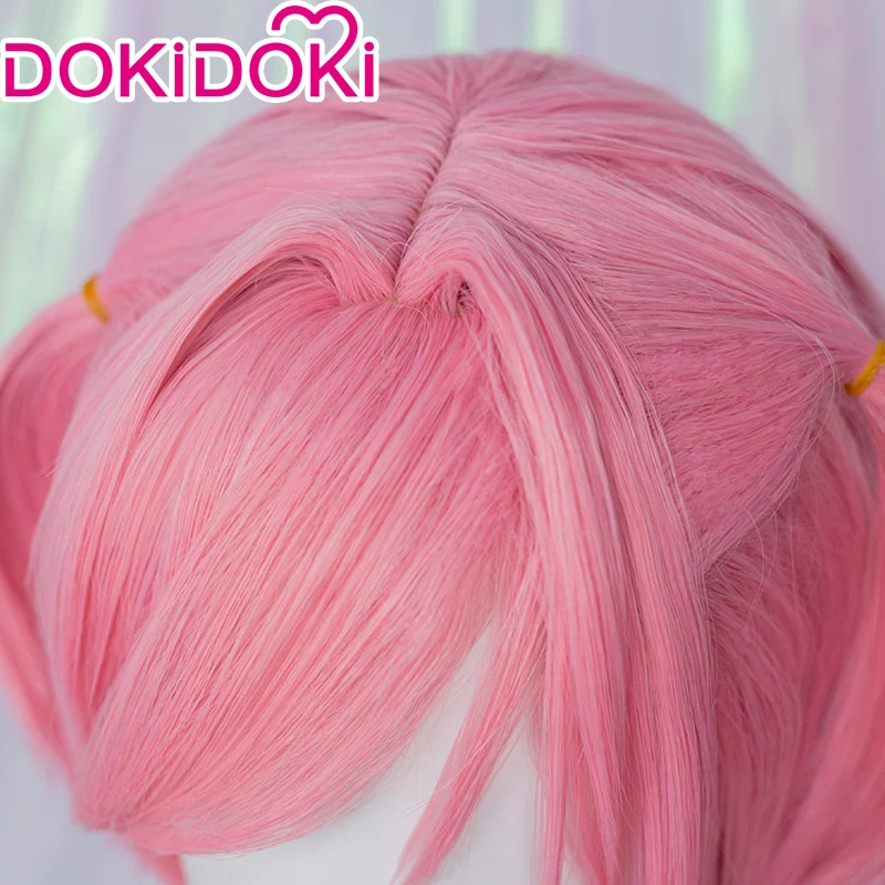 【Ready For Ship】DokiDoki GAME Literature Club Cosplay Natsuki Wig / Hairclip Short Pink Wig DDLC - Image 5