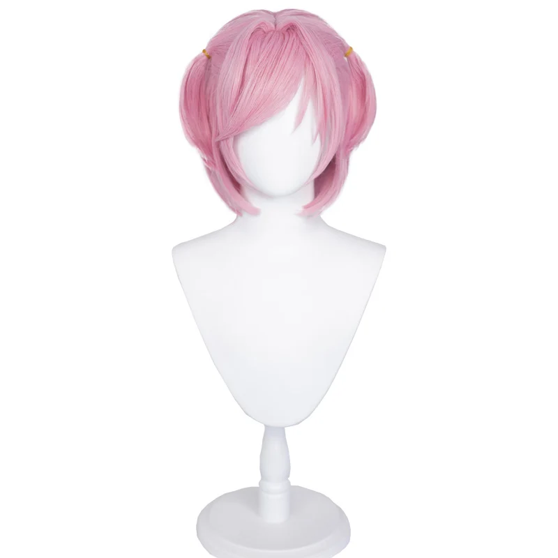 【Ready For Ship】DokiDoki GAME Literature Club Cosplay Natsuki Wig / Hairclip Short Pink Wig DDLC - Image 6