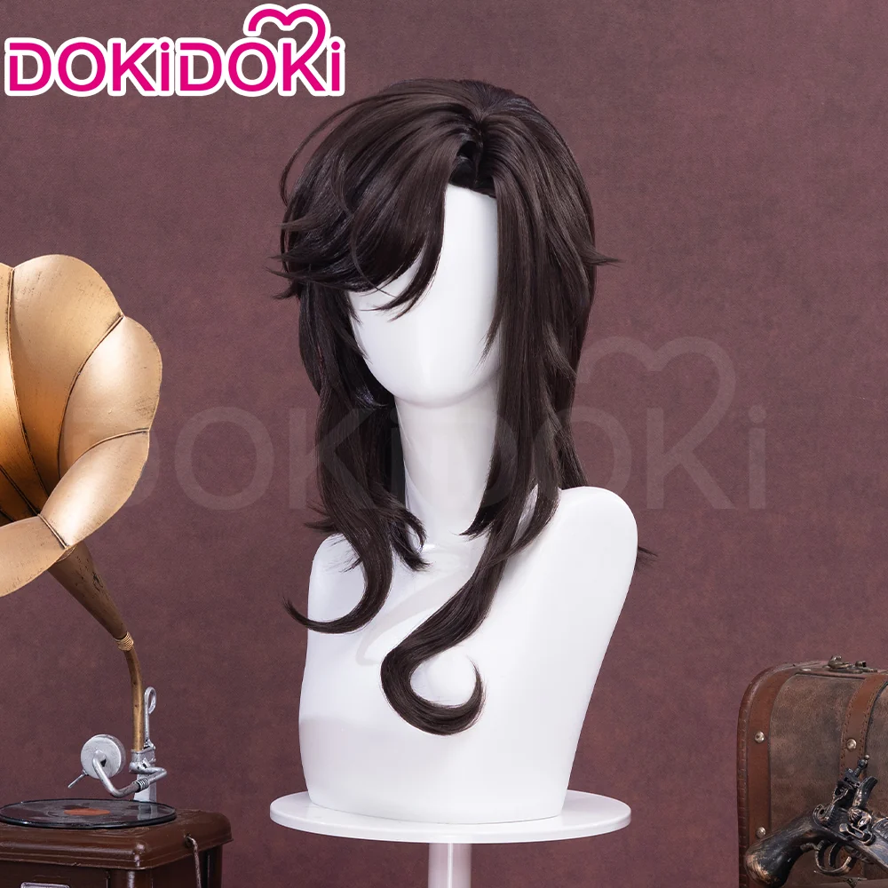 【Ready For Ship】DokiDoki Game Lord of the Mysteries Cosplay Leonard Mitchell Black Long Curly Wig - Image 2
