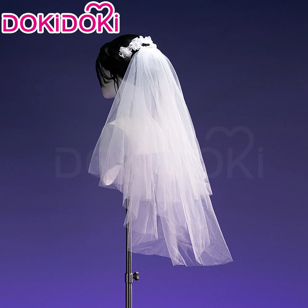 【Partially Ready For Ship】DokiDoki Game Love And Deepspace Cosplay Protagonist MC Wedding Wig / Veil / Headwear Xavier / Sylus / Zayne / Rafayel / Caleb Black Hair Buns - Image 40