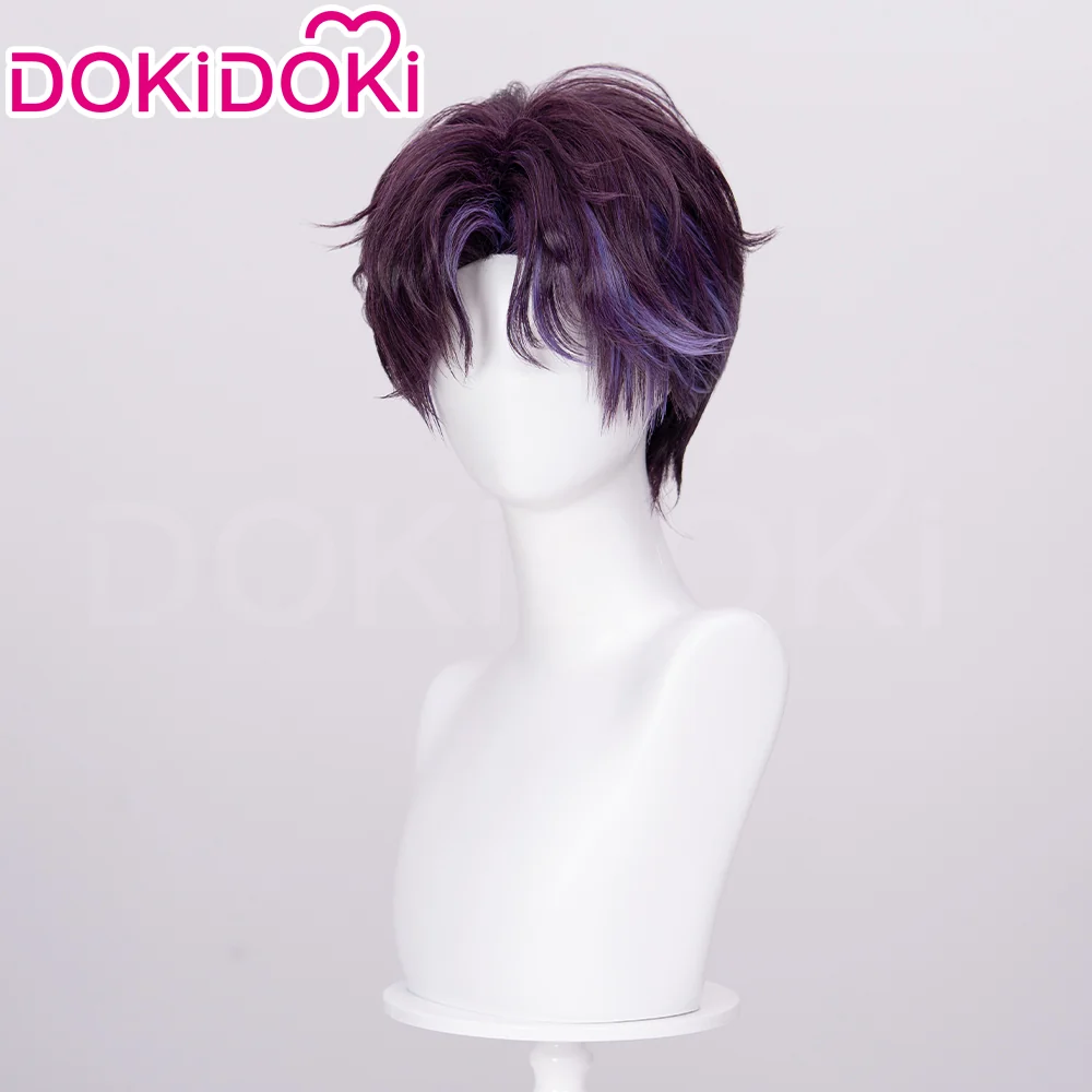 【Partially Ready For Ship】DokiDoki Game Love and Deepspace Cosplay Rafayel Wig / Ear Clip /  Necklace  Short Purple Hair Mullet Tidal Surge - Image 20