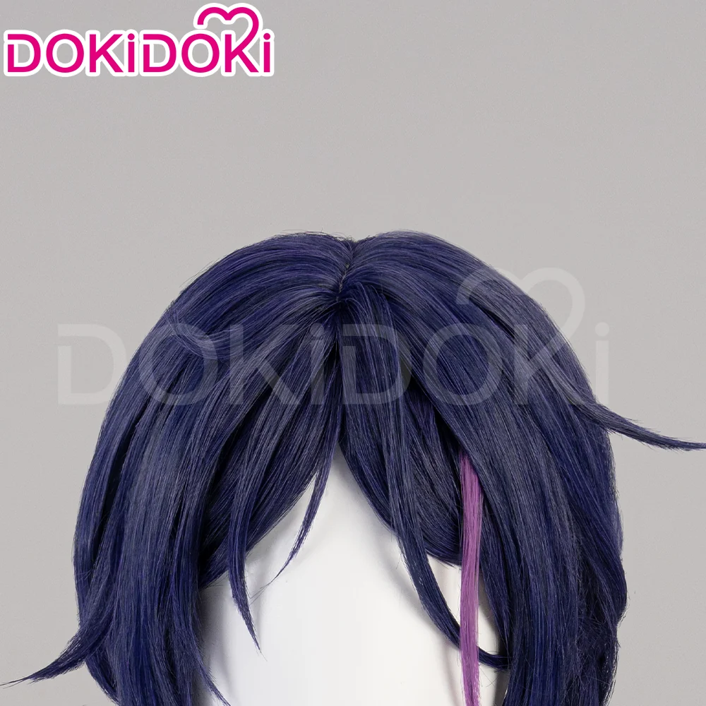 【Partially Ready For Ship】DokiDoki Game MiSide Cosplay Mita Wig / Scrunchies / Hairband / Hair Clips / Hat Long Curly Dark Purple Hair Twin Ponytails - Image 11