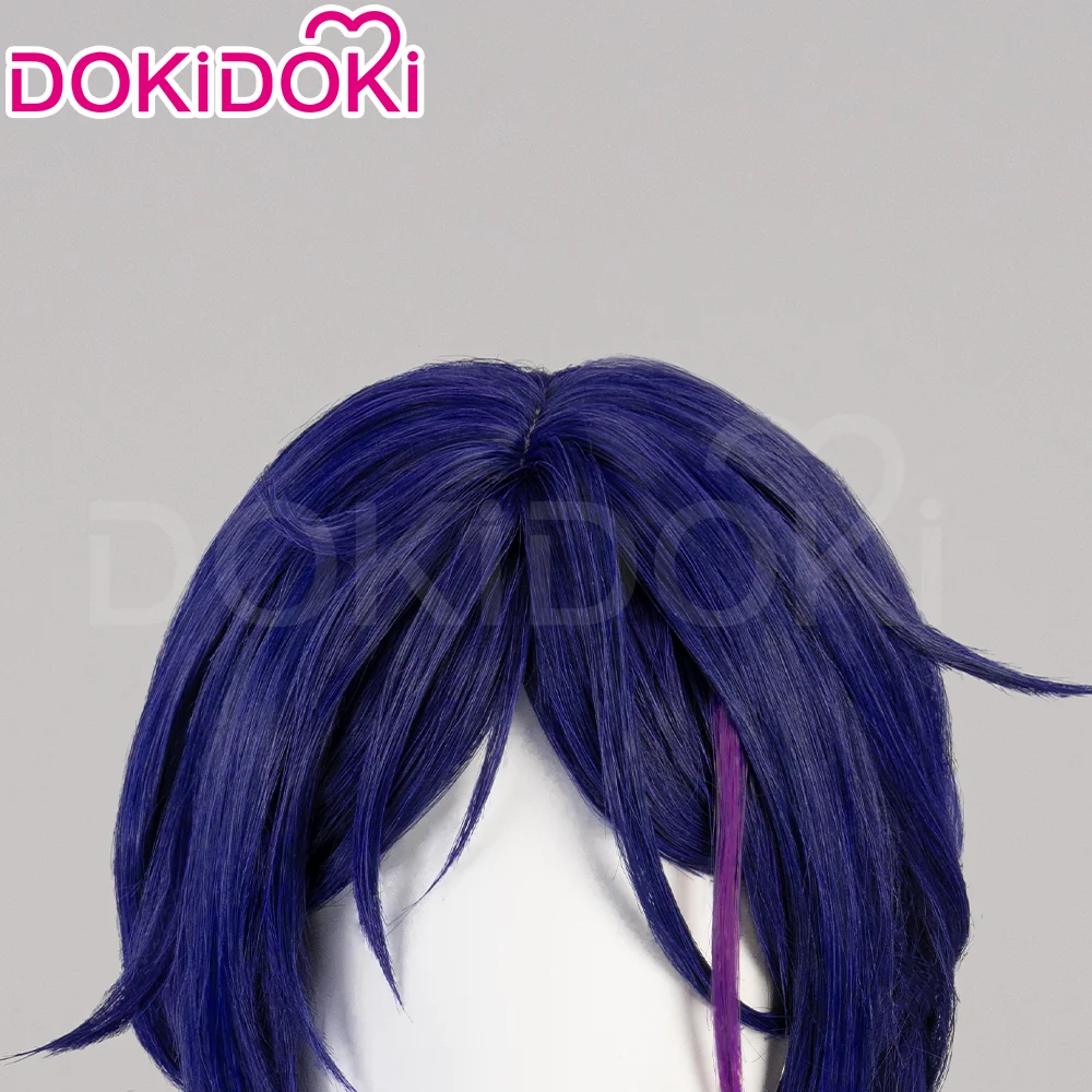 【Partially Ready For Ship】DokiDoki Game MiSide Cosplay Mita Wig / Scrunchies / Hairband / Hair Clips / Hat Long Curly Dark Purple Hair Twin Ponytails - Image 6