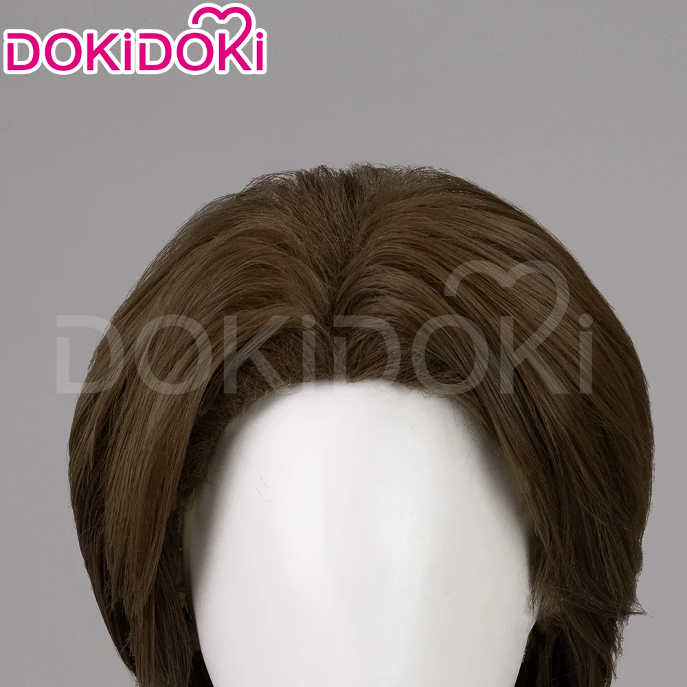【Ready For Ship】DokiDoki Game Mouthwashing Cosplay Jimmy Wig Short Straight Brown Hair - Image 4