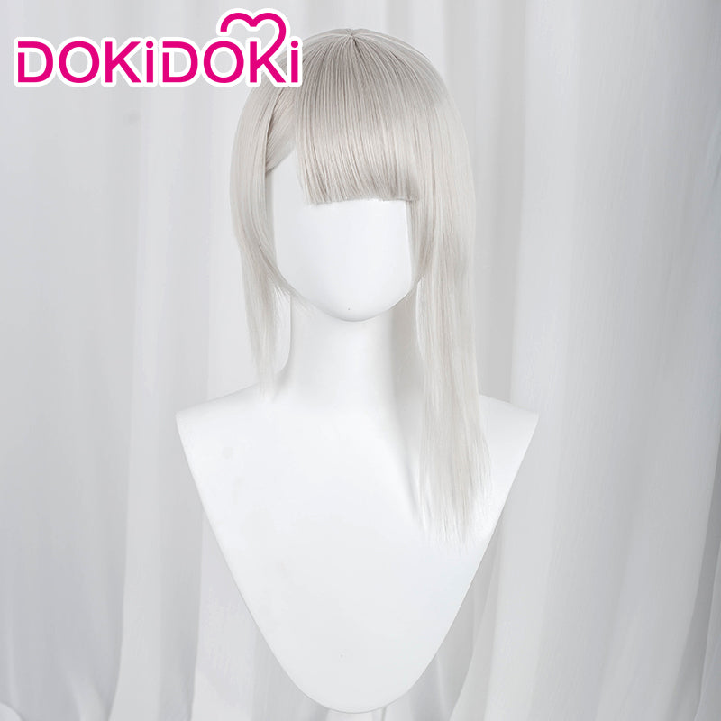 【Ready For Ship】DokiDoki Game Cosplay Wig Women Long Silver Hair - Image 2