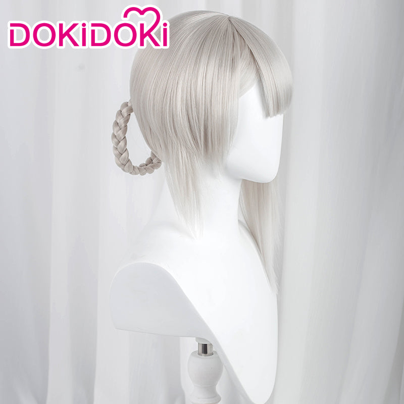 【Ready For Ship】DokiDoki Game Cosplay Wig Women Long Silver Hair - Image 3