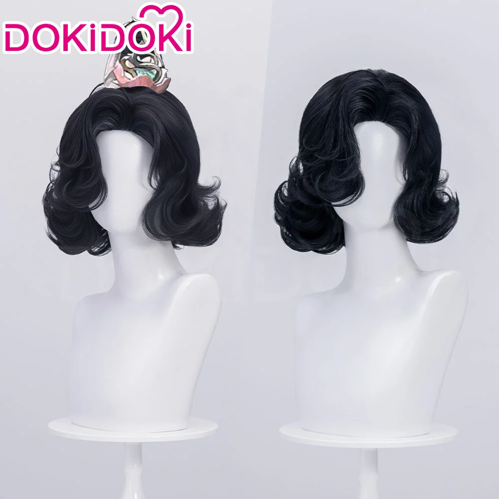 【Normal Ver Ready For Ship】DokiDoki Game Reverse:1999 Cosplay Tuesday Wig Short Curly Black Hair Story of the Jade Vase - Image 2