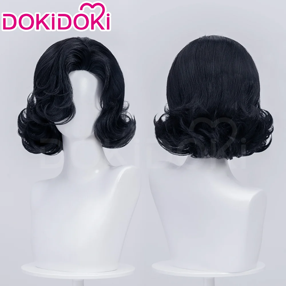 【Normal Ver Ready For Ship】DokiDoki Game Reverse:1999 Cosplay Tuesday Wig Short Curly Black Hair Story of the Jade Vase - Image 3