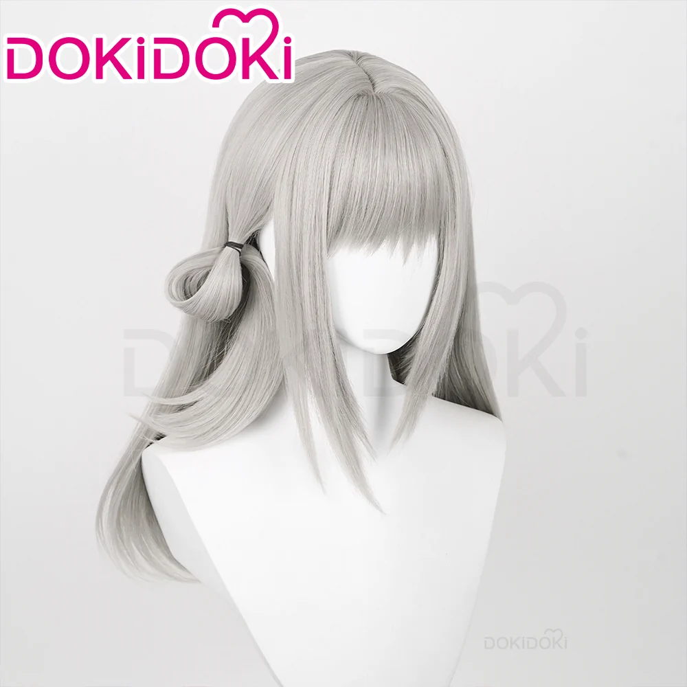 DokiDoki Game Reverse:1999 Cosplay Vertin Wig Long Straight Silver Hair - Image 2