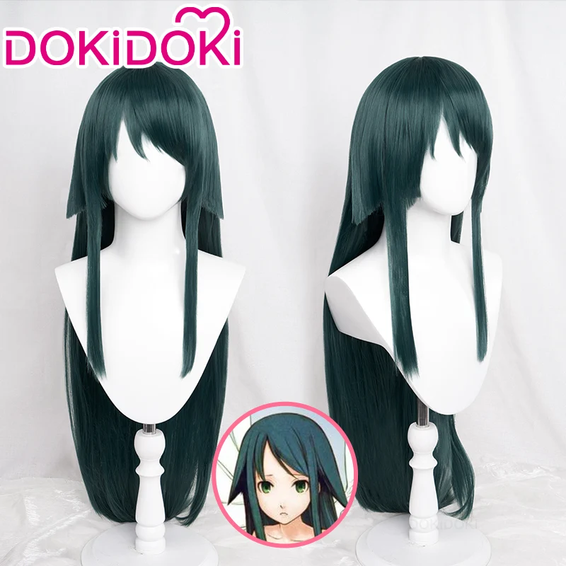 DokiDoki Game The Song of Saya Cosplay Saya Wig Long Green