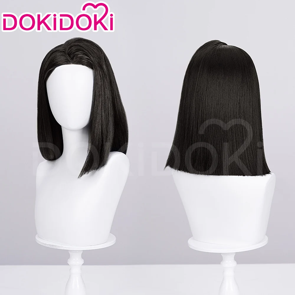 【Ready For Ship】DokiDoki Game Wig Cosplay Straight Black Wig Female