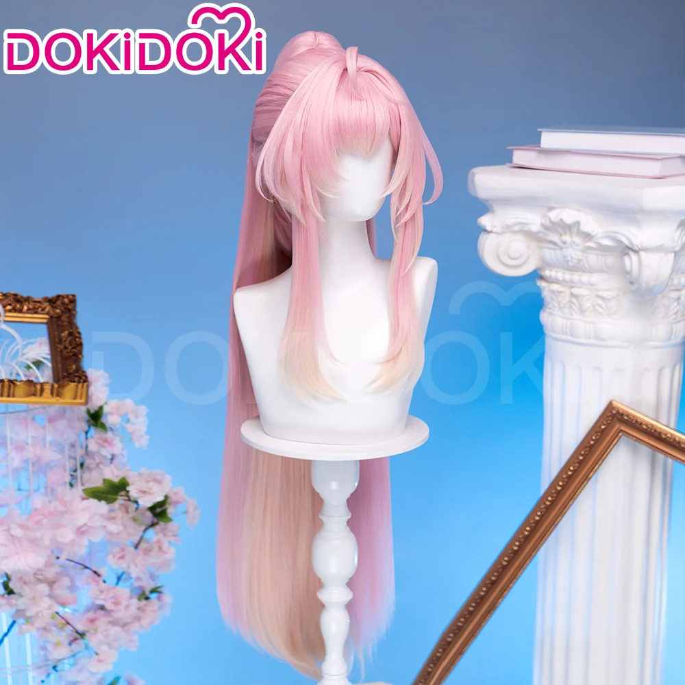 【Ready For Ship】DokiDoki Game Wuthering Waves Cosplay Aemeath Wig / Headpiece Long Straight Pink Ponytail Gradient Dyeing Hair - Image 7