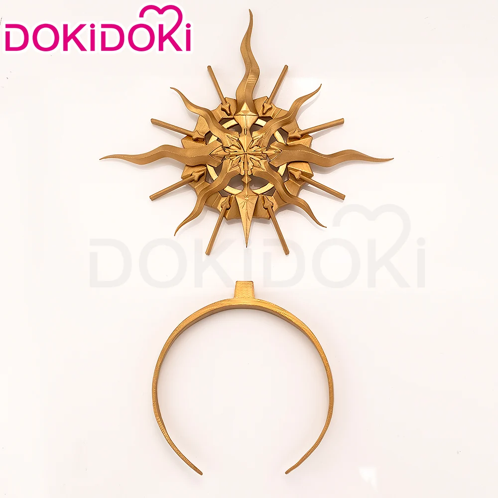 【Ready For Ship】DokiDoki Game Wuthering Waves Cosplay Augusta Wig / Headwear Long Curly Orange Gradient Hair - Image 8