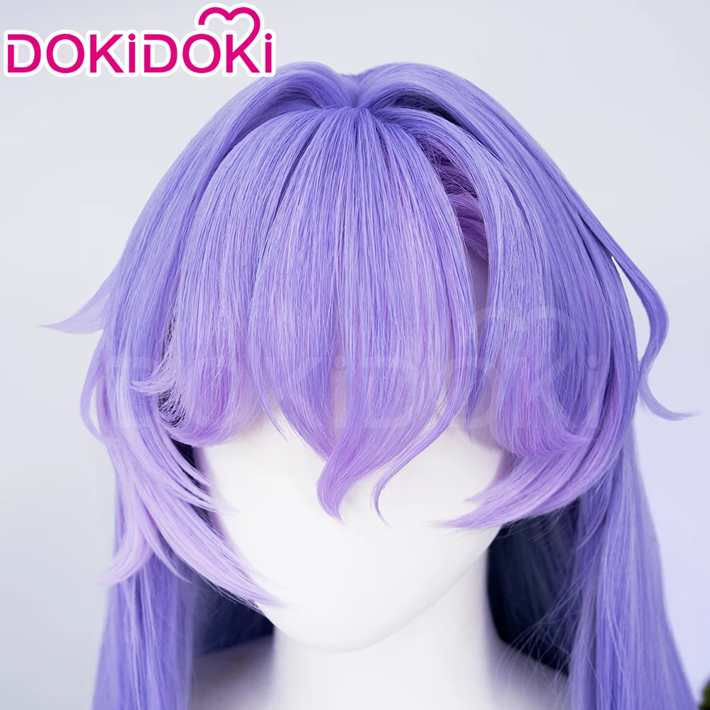 【Ready For Ship】DokiDoki Game Wuthering Waves Cosplay Cantarella Wig Long Curly Purple Blue Gradient Hair - Image 4