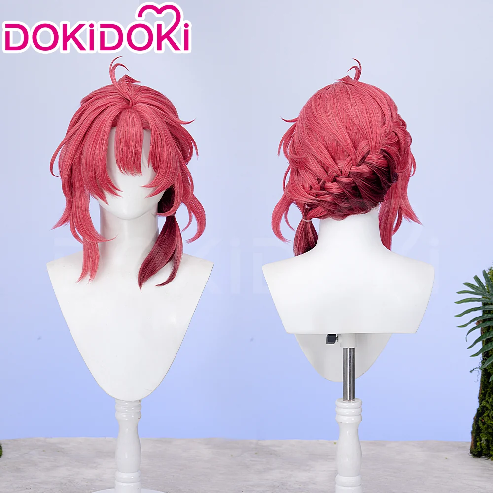 【Ready For Ship】DokiDoki Game Wuthering Waves Cosplay Ciaccona Wig Short Curly Red Hair / Hair Accessory - Image 2