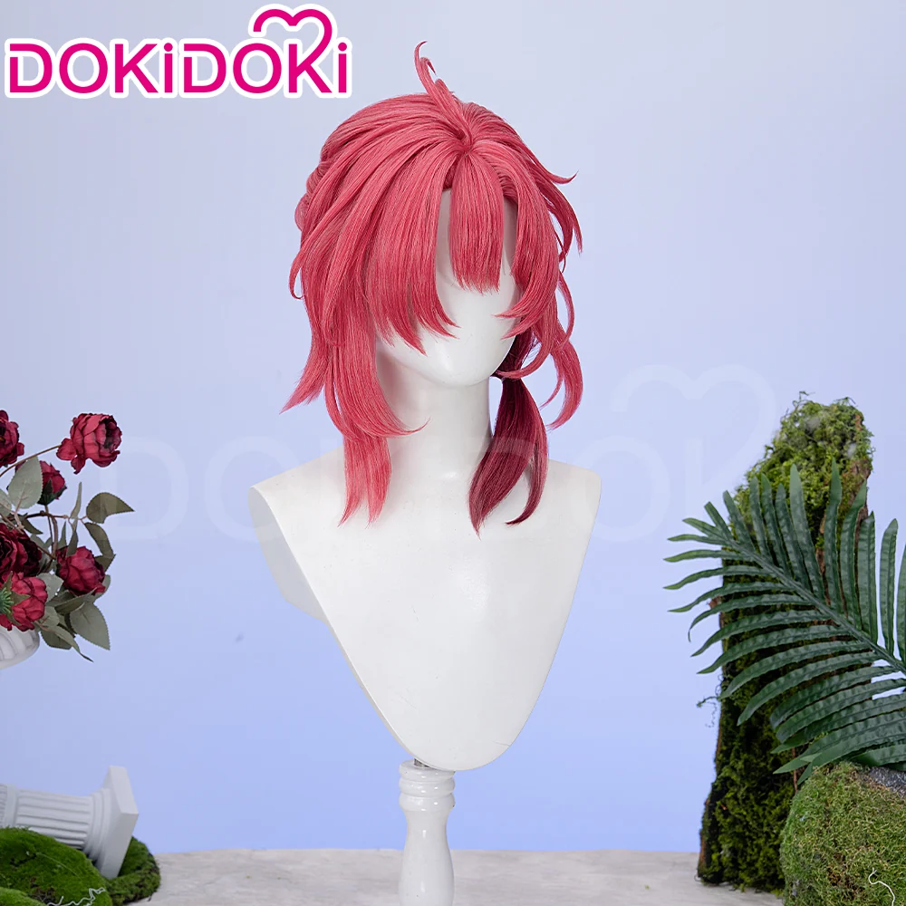 【Ready For Ship】DokiDoki Game Wuthering Waves Cosplay Ciaccona Wig Short Curly Red Hair / Hair Accessory - Image 6