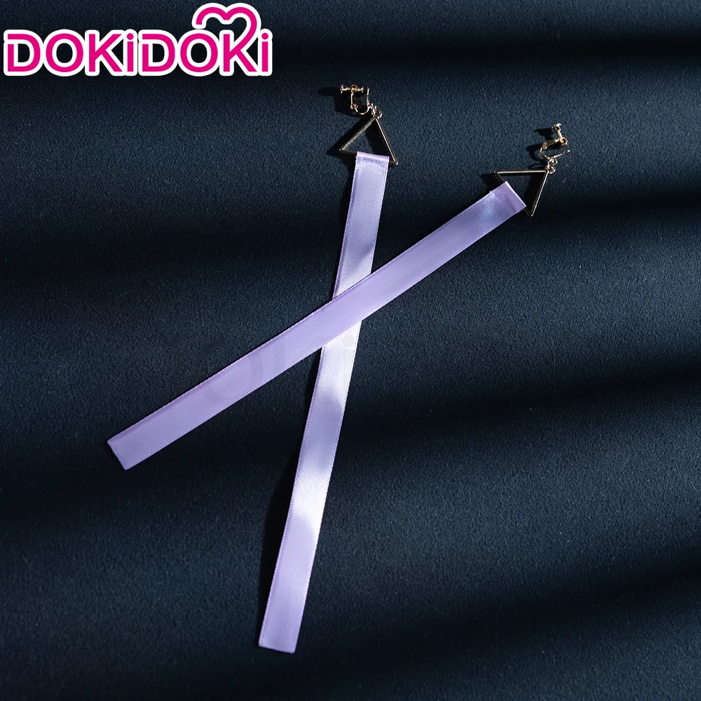 【Partially Ready For Ship】DokiDoki Game Wuthering Waves Cosplay Mornye Wig / Ear Clips / Earrings / Bracelet / Hair Accessories Long Straight Silver Light Pink Blue Dye Gradient / Back T Color Hair - Image 17