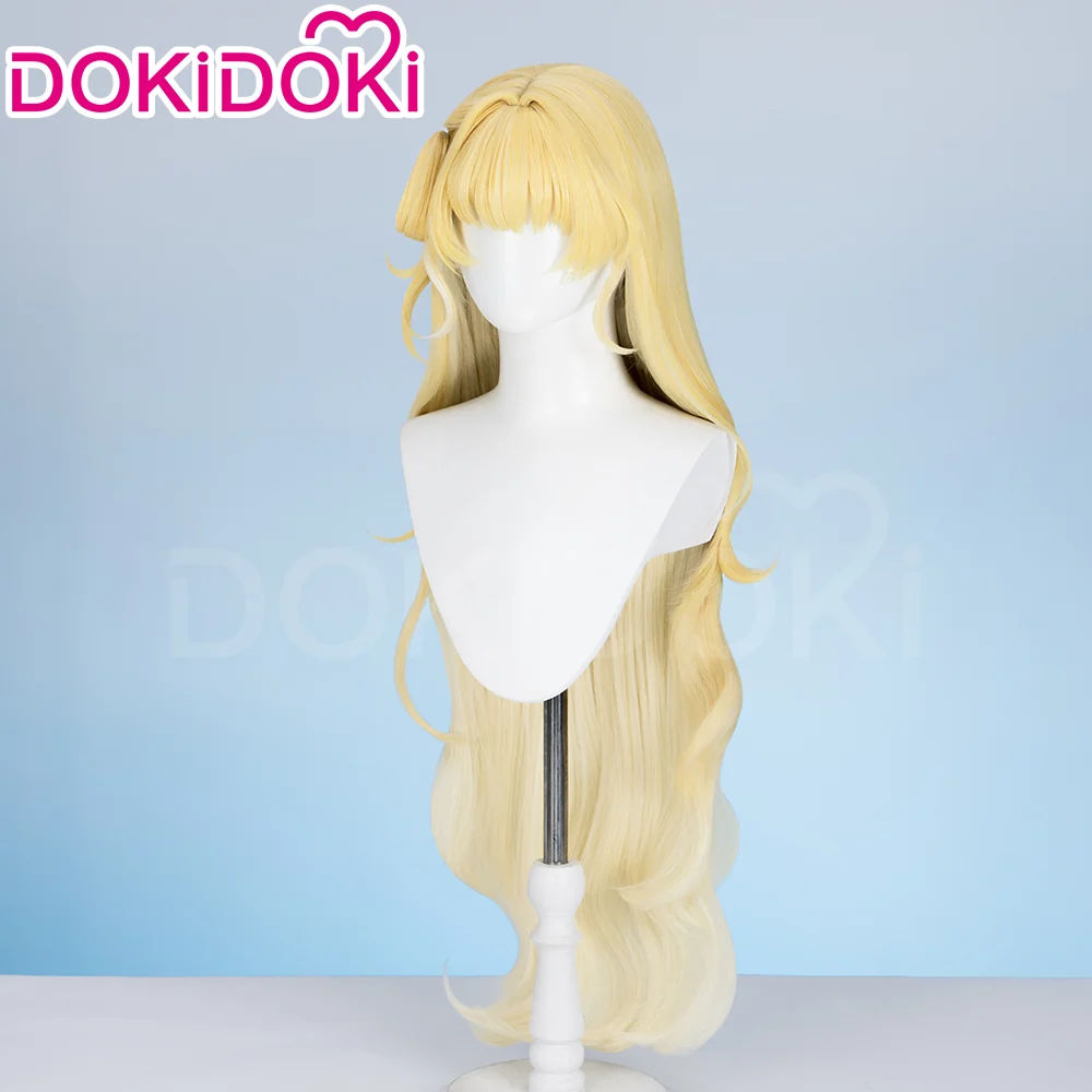 【Ready For Ship】DokiDoki Game Wuthering Waves Cosplay Phoebe Wig Long Curly Blonde Hair - Image 3