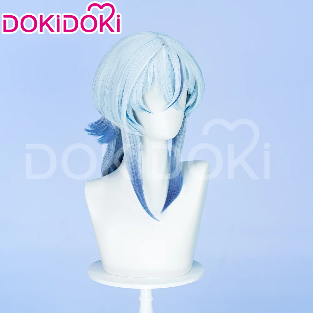 【Ready For Ship】DokiDoki Game Wuthering Waves Cosplay Shorekeeper Wig Straight Blue Women Hair - Image 3