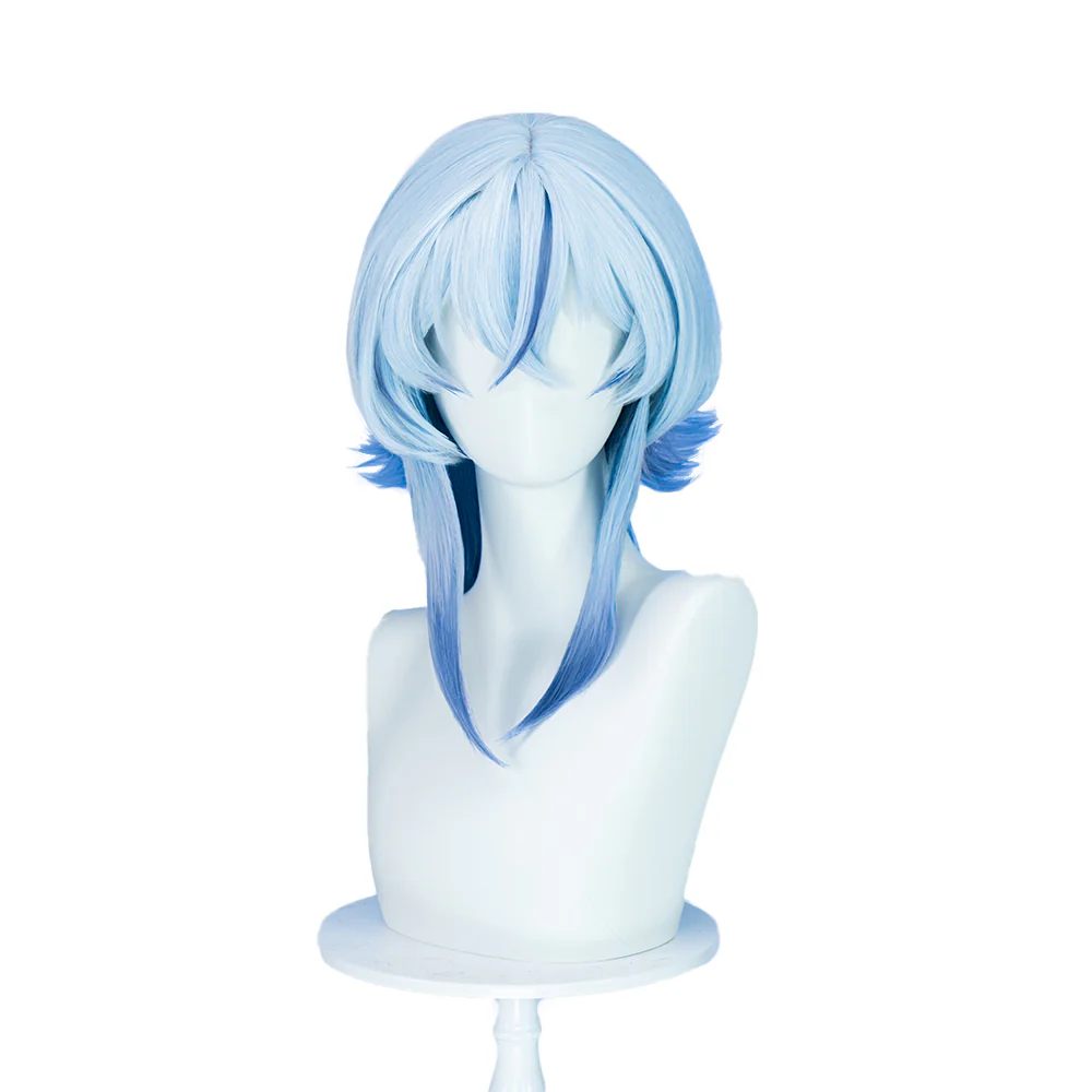 【Ready For Ship】DokiDoki Game Wuthering Waves Cosplay Shorekeeper Wig Straight Blue Women Hair - Image 5