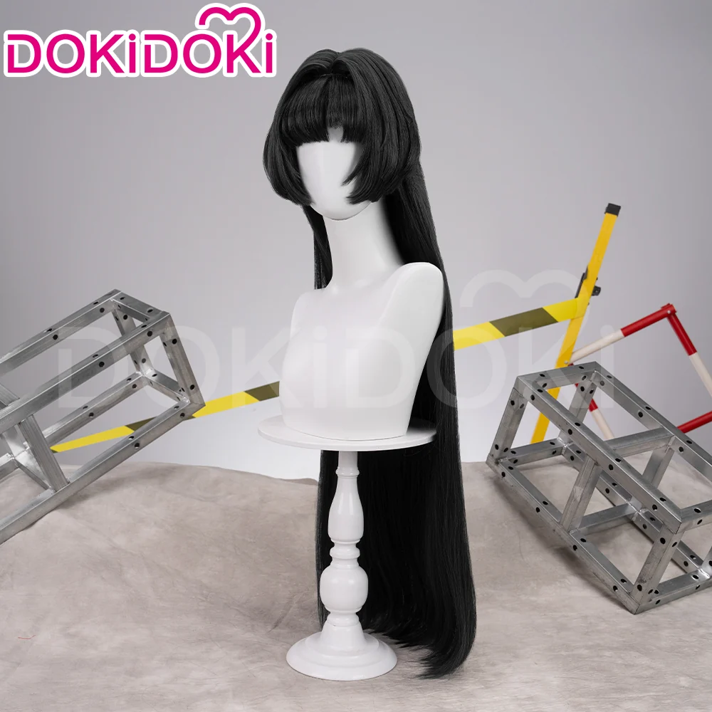 【Ready For Ship】DokiDoki Game Zenless Zone Zero Cosplay Astra Yao Wig / Earrings / Ear Clips Long Straight Black / Green Hair ZZZ Yao Jiayin - Image 5