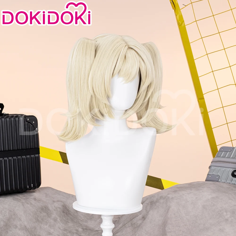 【Ready For Ship】DokiDoki Game Zenless Zone Zero Cosplay Burnice Whita Wig Short Straight Light Yellow Hair ZZZ - Image 3