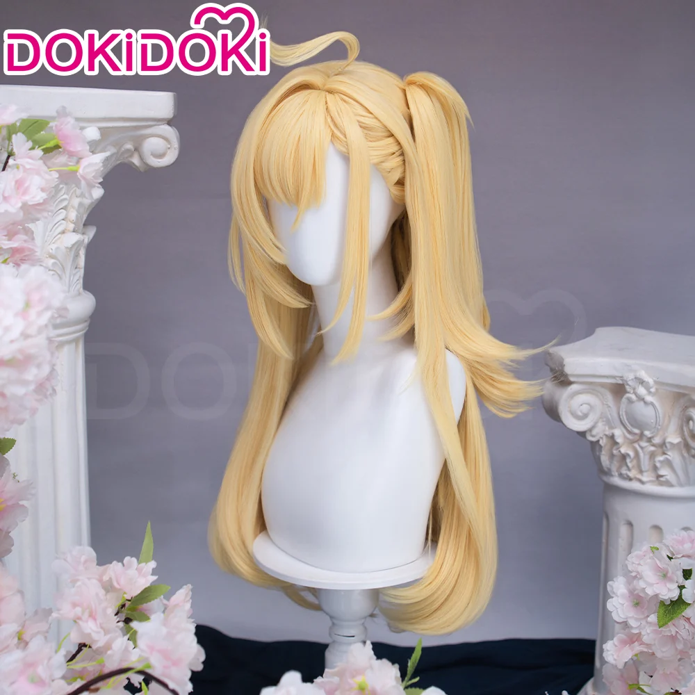 【Ready For Ship】DokiDoki Game Zenless Zone Zero Cosplay Cissia Wig Long Straight Blonde Hair Side Ponytail ZZZ - Image 2