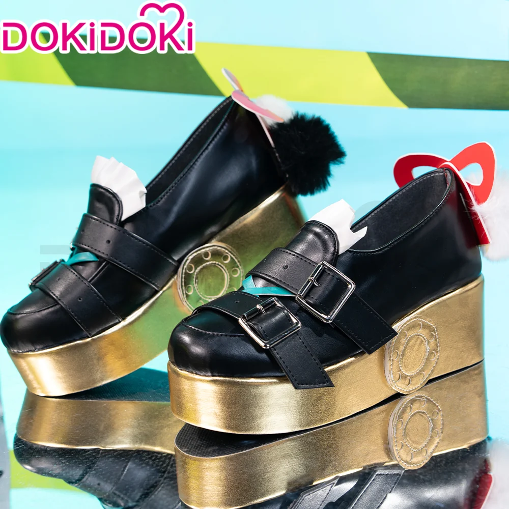 【Partially Ready For Ship】DokiDoki Game Zenless Zone Zero Cosplay Dialyn Shoes Black Gold ZZZ - Image 3