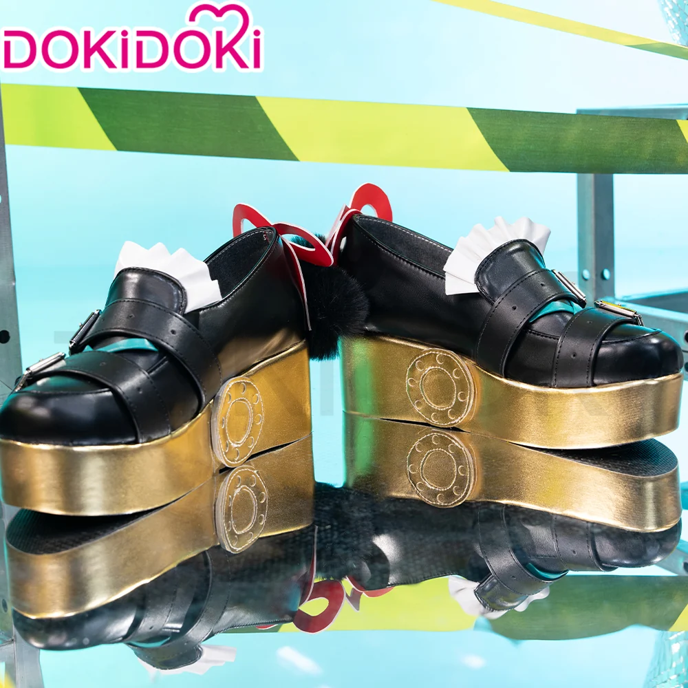 【Partially Ready For Ship】DokiDoki Game Zenless Zone Zero Cosplay Dialyn Shoes Black Gold ZZZ - Image 4