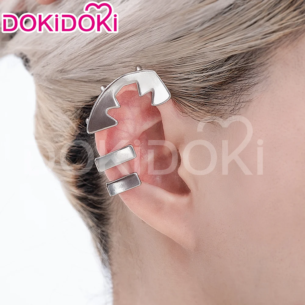 【Partially Ready For Ship】DokiDoki Game Zenless Zone Zero Cosplay Ellen Joe Wig / Hair Clip / Earring / Hairband Short Black Red Highlight Hair - Image 11