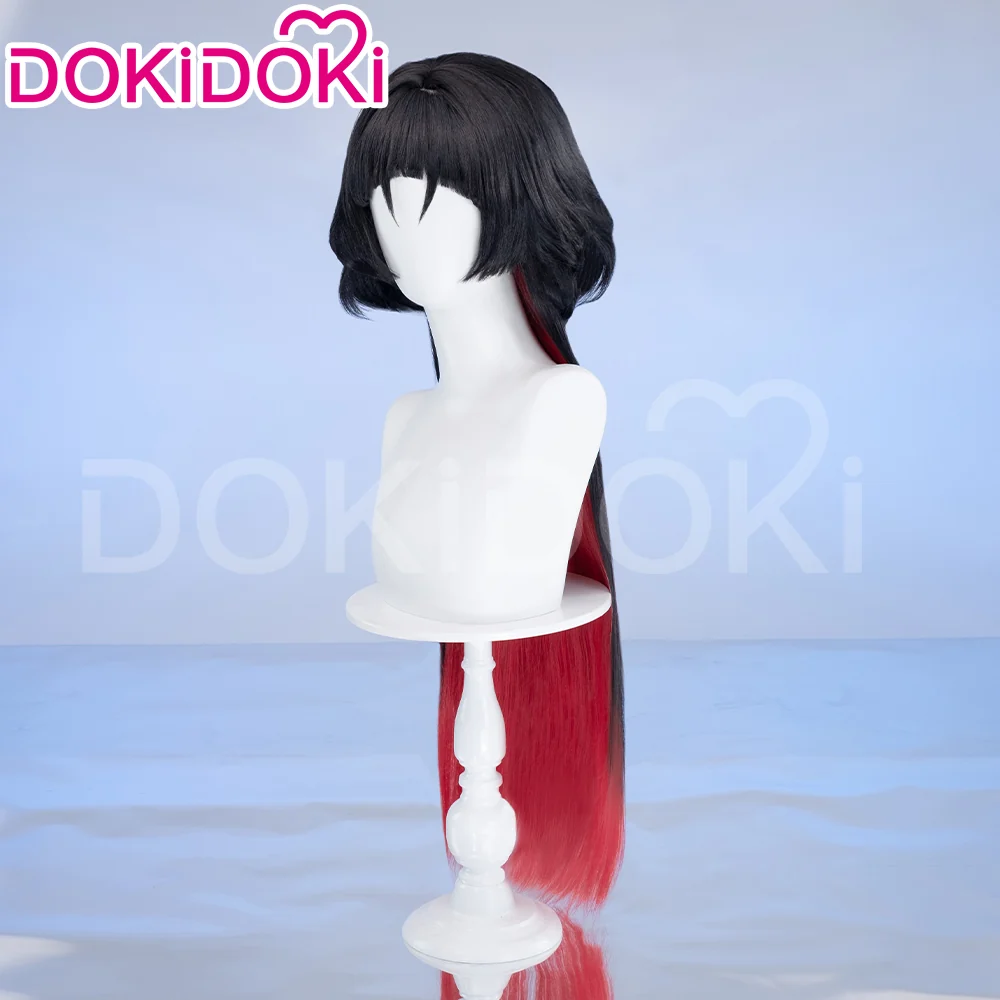 【Ready For Ship】DokiDoki Game Zenless Zone Zero Cosplay Jane Doe Wig / Nails /Weft Long Black Red Hair ZZZ - Image 3
