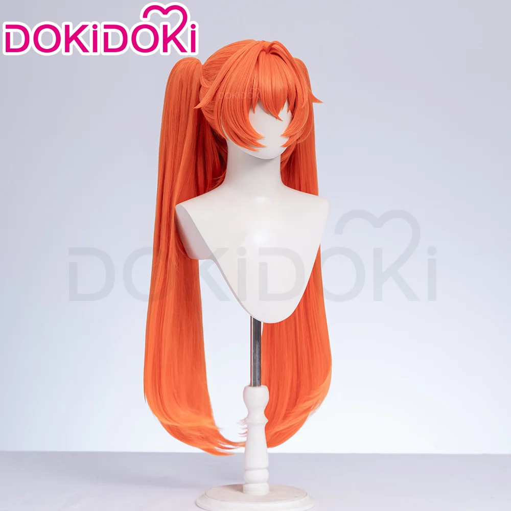 【Ready For Ship】DokiDoki Game Zenless Zone Zero Cosplay Orphie Wig Long Straight Orange Hair ZZZ - Image 3