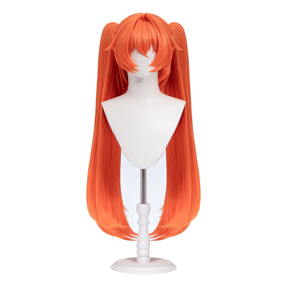 【Ready For Ship】DokiDoki Game Zenless Zone Zero Cosplay Orphie Wig Long Straight Orange Hair ZZZ - Image 5
