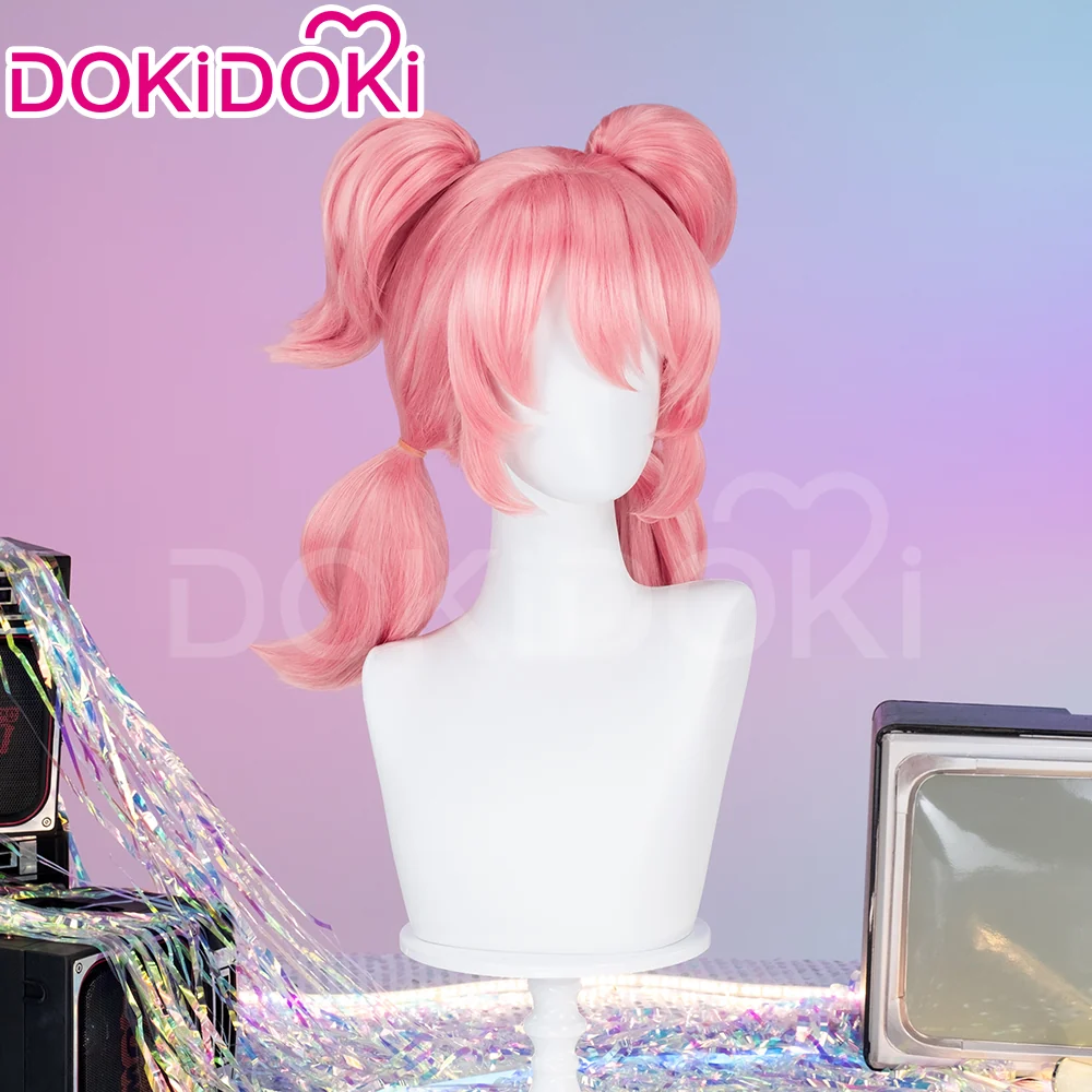 【Ready For Ship】DokiDoki Game Zenless Zone Zero Cosplay Angels of Delusion Wig Long Straight Pink Hair ZZZ - Image 3