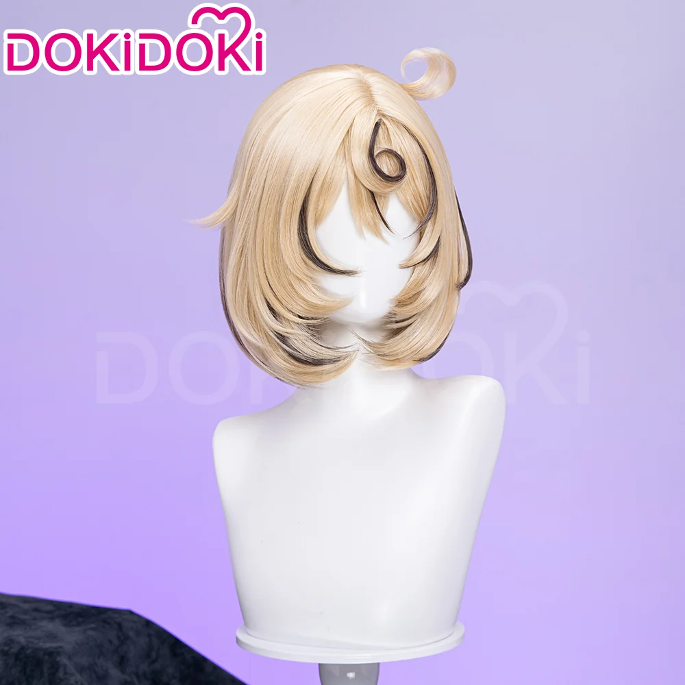 【Ready For Ship】DokiDoki Game Zenless Zone Zero Cosplay Yidhari Wig Short Straight Yellow Hair Black Highlight ZZZ - Image 3