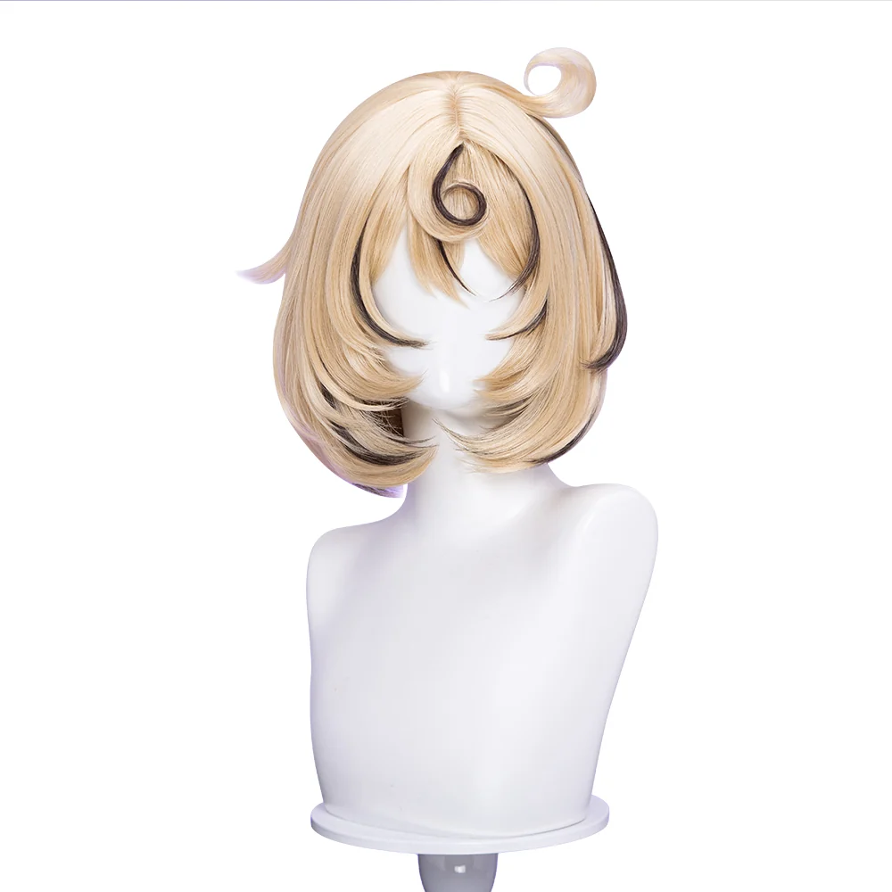 【Ready For Ship】DokiDoki Game Zenless Zone Zero Cosplay Yidhari Wig Short Straight Yellow Hair Black Highlight ZZZ - Image 5