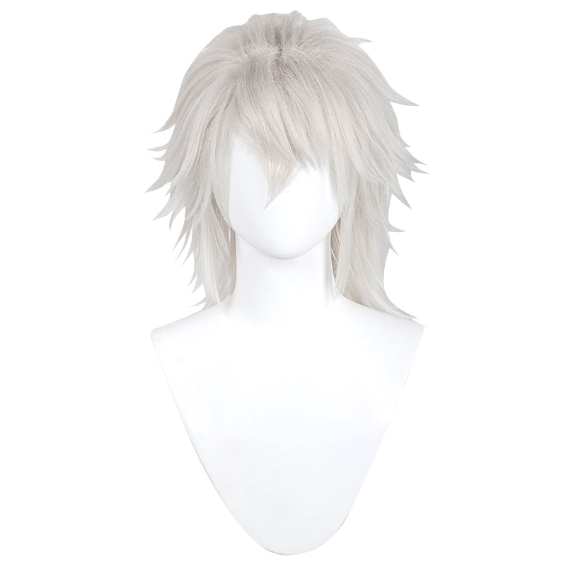 【Ready For Ship】DokiDoki Game Cosplay Wig Men Short Silver Hair Brother - Image 6