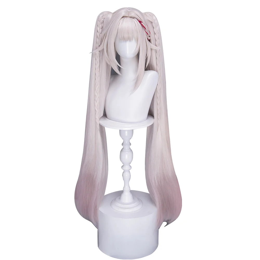 【Partially Ready For Ship】DokiDoki Honkai: Star Rail Cosplay Sparxie / @SparxiConOfficial Wig / Hat Long Straight Silver Hair Twin Tails Sparkle SP Planarcadia - Image 14