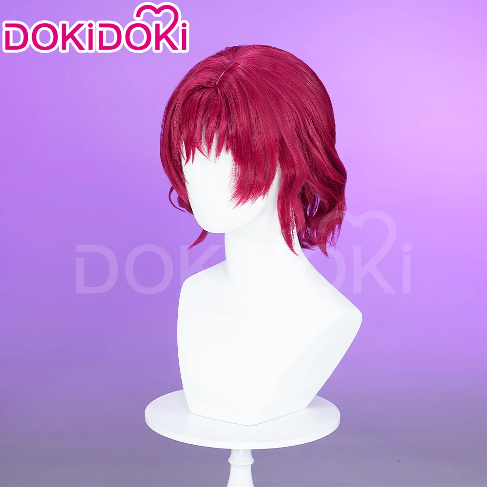 DokiDoki Manga Akatsuki no Yona Cosplay Yona Wig Short Curly Red Hair - Image 3