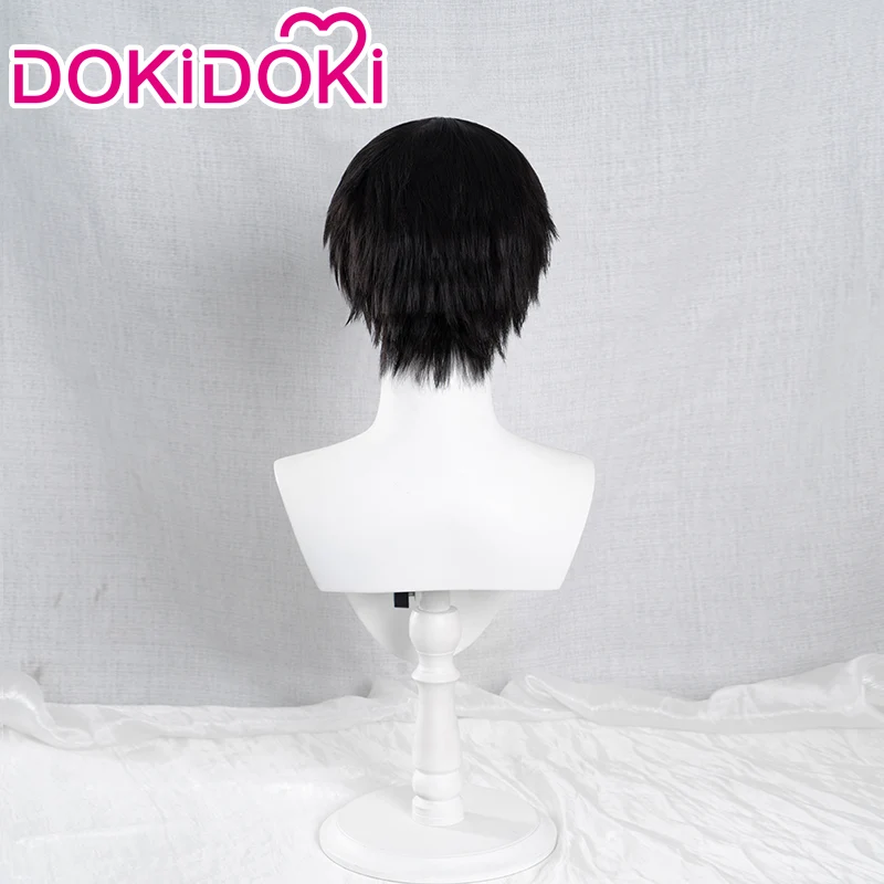 【Ready For Ship】DokiDoki Manga Anime Fullmetal Alchemist Cosplay Roy Mustang Wig Short Black Hair - Image 3