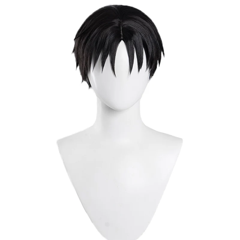 【Ready For Ship】DokiDoki Manga Anime Fullmetal Alchemist Cosplay Roy Mustang Wig Short Black Hair - Image 5