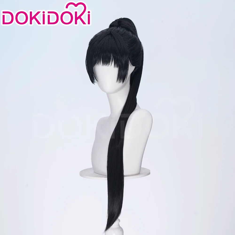 【Ready For Ship】DokiDoki Manga Anime I Want to Love You Till Your Dying Day Cosplay Lizzy Seiran Wig Long Straight Black Hair Ponytail - Image 2