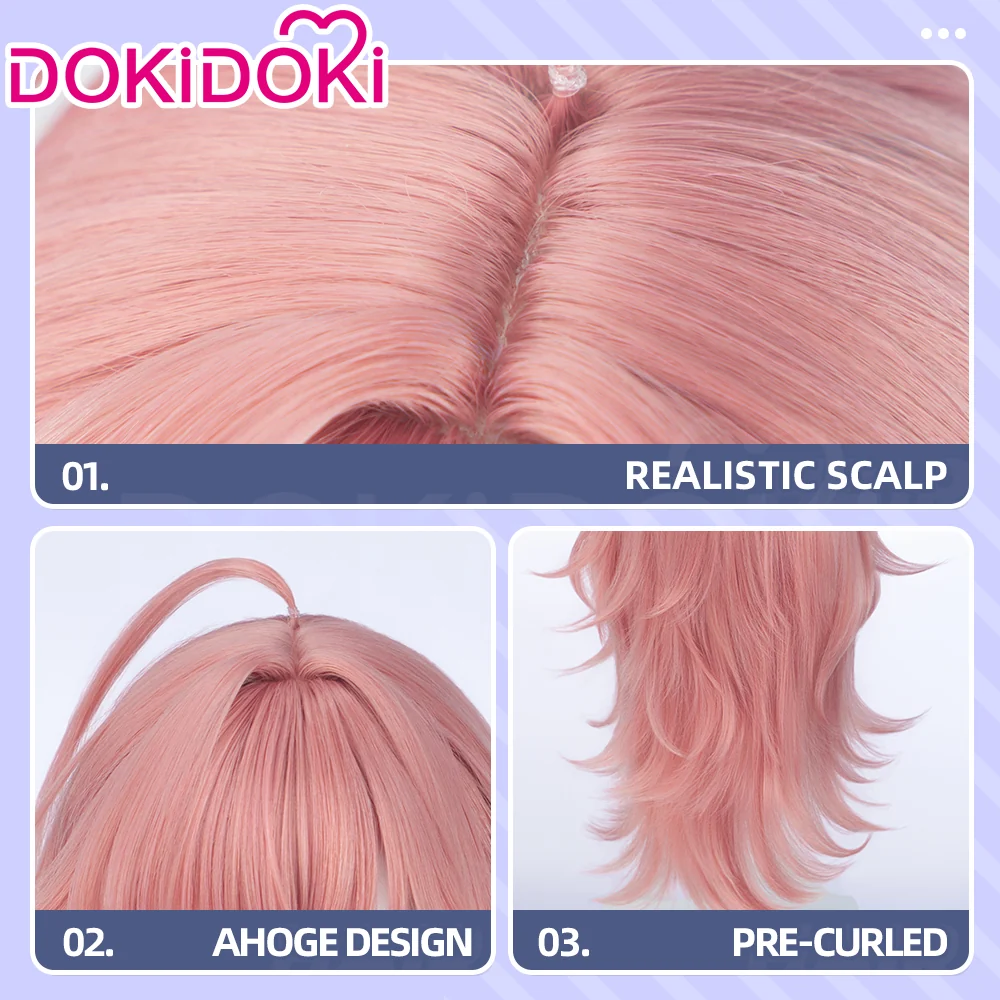 DokiDoki Manga Anime I Want to Love You Till Your Dying Day Cosplay Mimi Kagari Wig Long Curly Pink Hair - Image 4